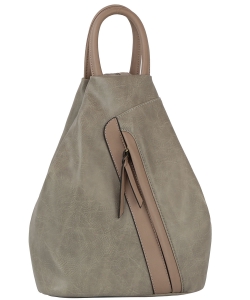Fashion Convertible Backpack Sling Bag JNM-0107 GRAY